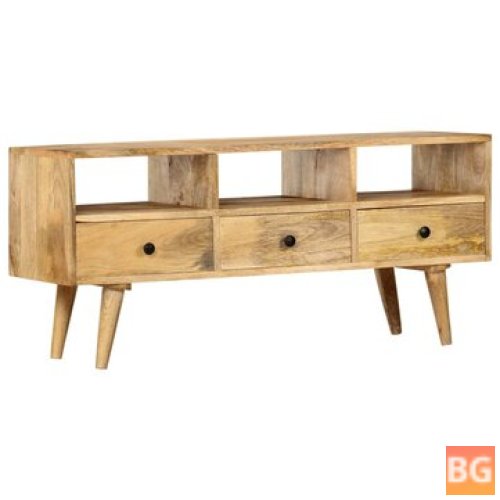 TV Cabinet for 43.3"x14.2"x19.7" Solid Mango Wood