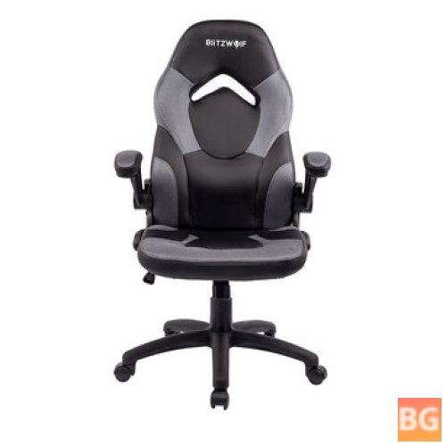 BlitzWolf® Racing Style Gaming Chair with Reversible Armrest and High Back Design