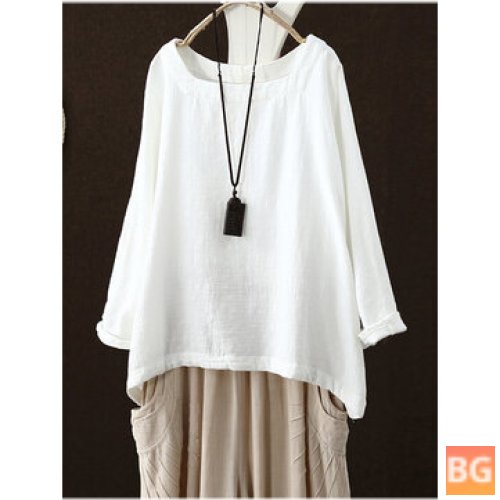 Regular Blouse with Loose Sleeve