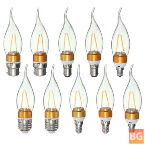 LED White Warm White filament light bulb - AC110V