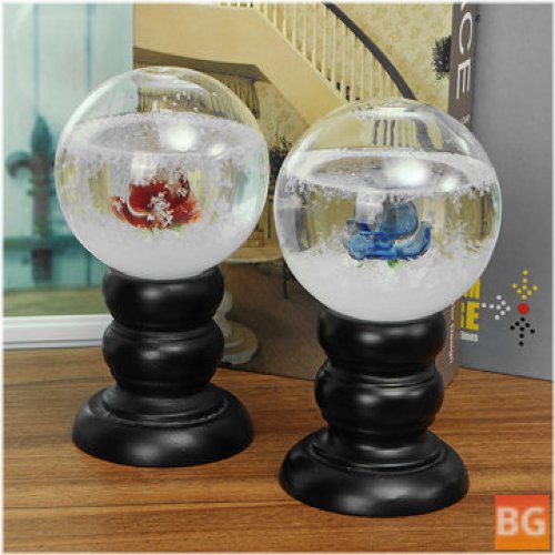 Crystal Ball Home Decor for Kids - Weather Forecast Storm Bottle