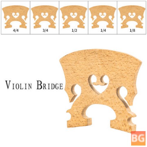 NAOMI 1PC Standard Maple 4/4 3/4 Size Fiddle Bridge Violin Bridge Wood