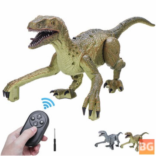 Remote Control Infrared Dinosaur Toy RC Toy - Velociraptor - Simulated Jurassic Dinosaur - w/ Sound