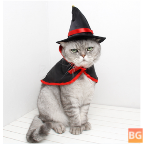 Pet Costume for Halloween - Cape Cloak for Small Dog or Cat