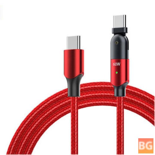 Type-C PD Charging Cable with Braided PP Wire for Multidevice Charging