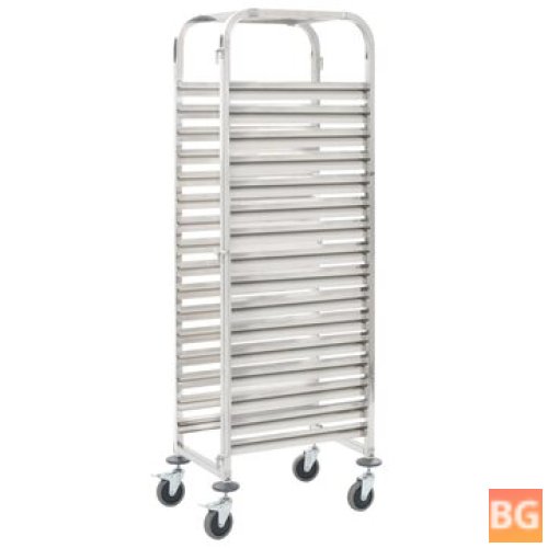Kitchen Trolley with 16 trays, 15