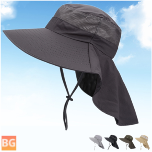 Waterproof Bucket Hats with Sunscreen Face Cover - Men and Women