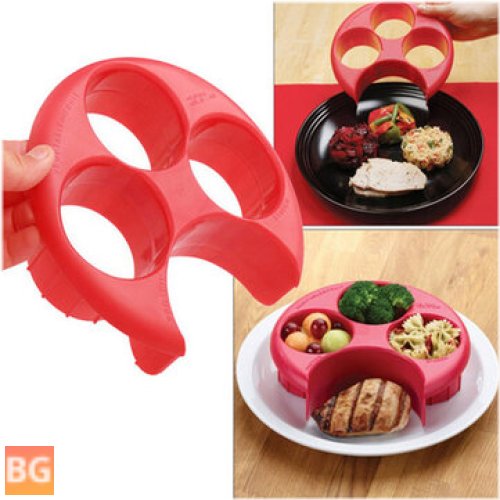 Kitchen Food Plate with Measuring spoon and Food Processor