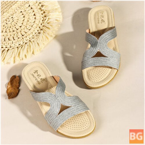 Women's Bohemia Wedge Cut-out Casual Shoes