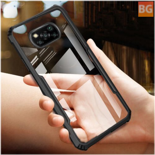 POCO X3 NFC Case with Bumpers - Shockproof, Anti-Fingerprint, Transparent