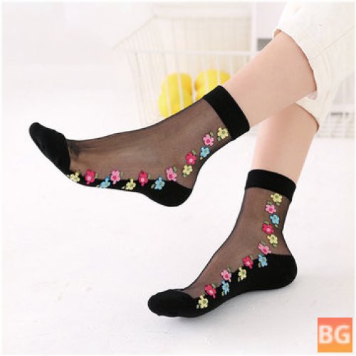 Breathable Lace Middle Sock