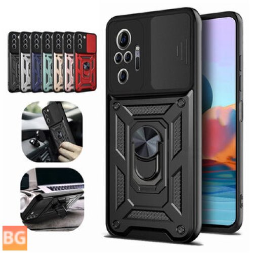 MILITARY CASE FOR REDMI NOTE 10 PRO/REDMI NOTE 10 PRO MAX - BUMPERS, SHOCKPROOF, MULTI-FUNCTION, 360 Rotation Finger Ring Holder Stand Slide-Camera Protection PC Protective Case