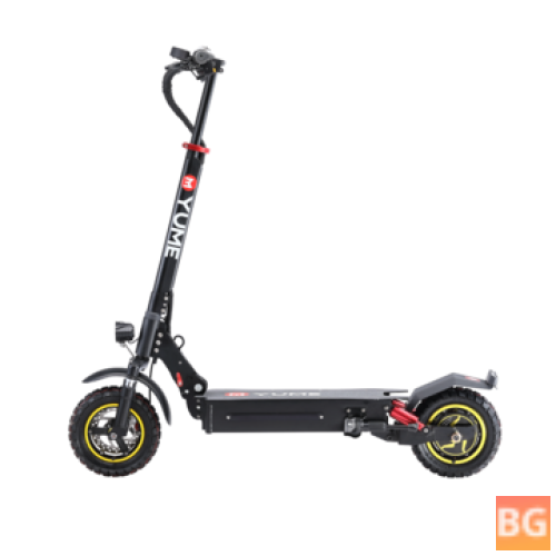 Yume S10+ 48V 1000W 21AH 10inch Tire Folding Electric Scooter - 45-55KM Mileage & 120KG Max Load
