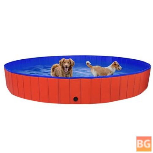 Puppy Bathtub for Cats and Dogs - Red 300x40 cm