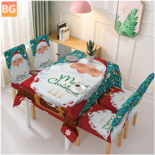 Christmas Tablecloth Protector - Chair Cover
