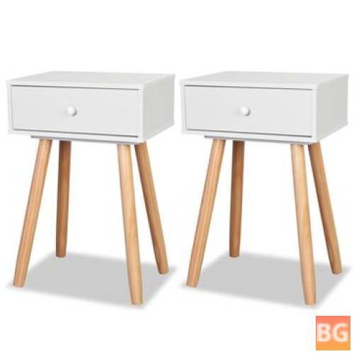 Solid Wood Side Tables - 15.7