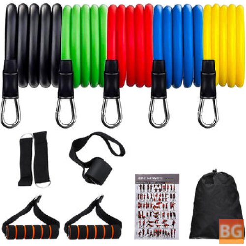 11-Piece Resistance Band Set with Accessories