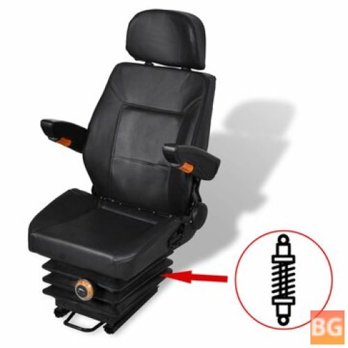 Tractor seat without suspension