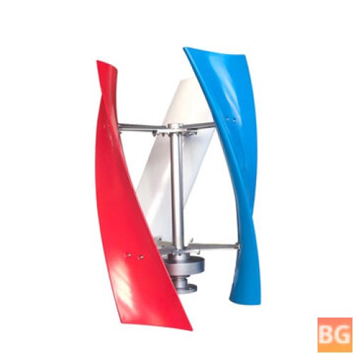 12/24/48V 100W Spiral Wind Turbine With Vertical Axis