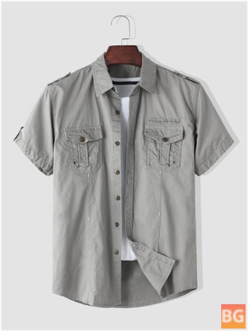 Short Sleeve Button-Down Shirts for Men