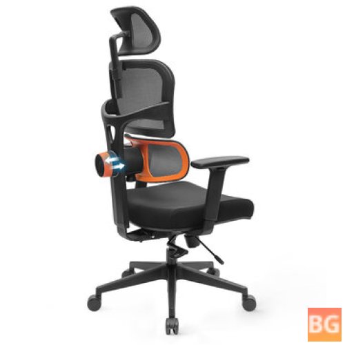 NEWTRAL Ergonomic Office Chair - High Back Desk Chair with Unique Adjustable Lumbar Support, Adjustable Backrest and Seat Pan Depth, Tilt Function, Headrest 3D Armrests, Computer Chair
