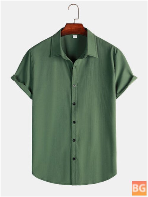 Textured Men's Button-Up Shirts