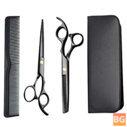4 Pack of Hairdressing Scissors - Professional Hair-Thinning Scissors