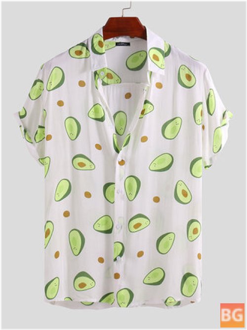Printed Summer Hawaiian Style T-Shirts for Men
