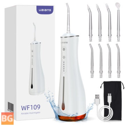 Cordless Water Flosser with 5 Modes and 8 Heads