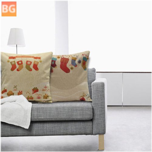 Home Sofa Pillow Cases with Christmas Theme