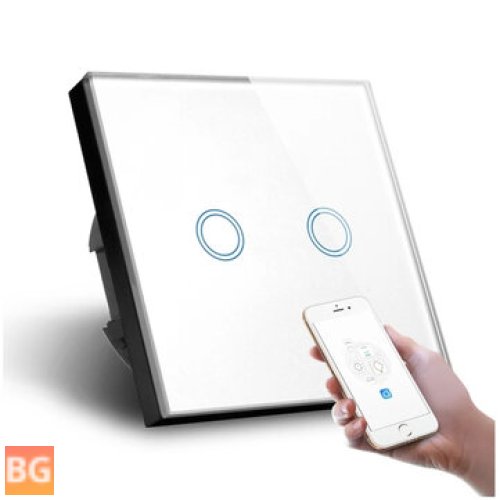 Smart Light Switch with WiFi 2-Gang Connection - Standard
