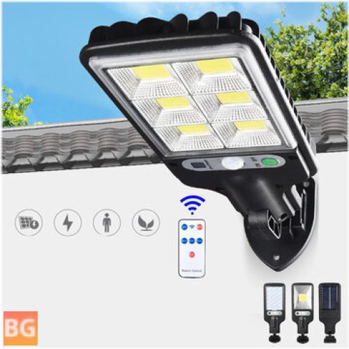 Solar Motion Sensor Wall Light with Remote Control