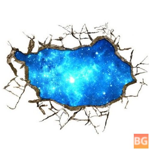 3D Starry Sky Wall Decals - 30 Inch
