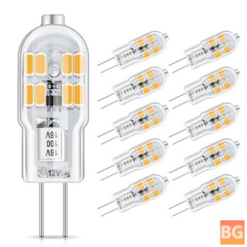 AMBOTHER 2.5W G4 LED 12V Bulb - Equivalent 20W Halogen Bulbs - Warm White 3000K Energy Class A+
