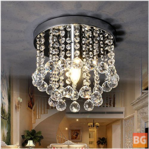 Ceiling Light with Crystal Chandelier