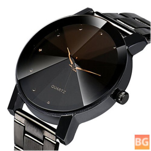 Stainless Steel Watch with Waterproof and Casual Design