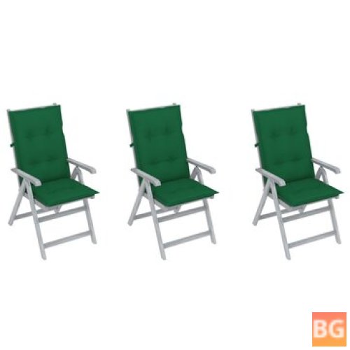 Chairs with Cushions - 3 Pcs