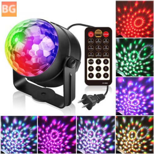 Remote Control Sound Activated LED Stage Light - 5W