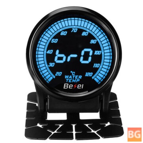 2" Car Water Temp Gauge with 10 Color LED Display