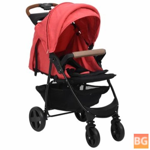 Stroller with Red Wheels