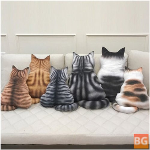 3D Cat Cushion - Plush Toys Dolls Stuffed Animal Pillow