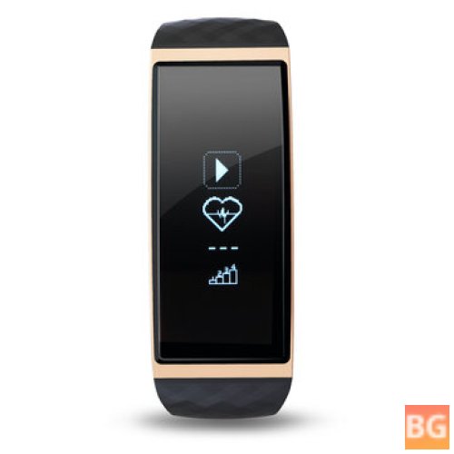 0.96 Inch OLED S1 Heart Rate Monitor - Pedometer GPS Motion Trail Smart Bracelet for iOS Android