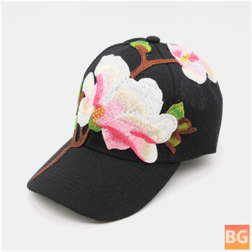Sunhat for Women - Fashion Embroidary Baseball Cap