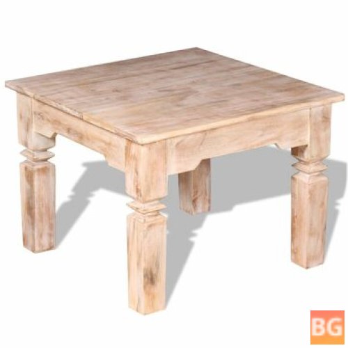 Acacia Wood Coffee Table (60x60x45 cm)