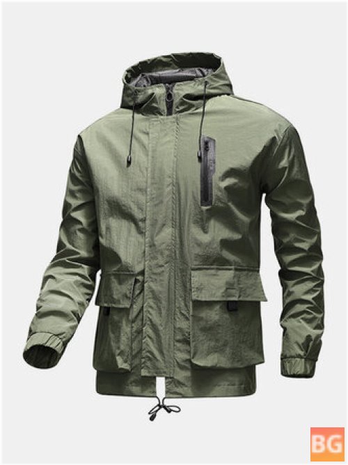 Waterproof Jackets for Men - loose fit hooded jackets