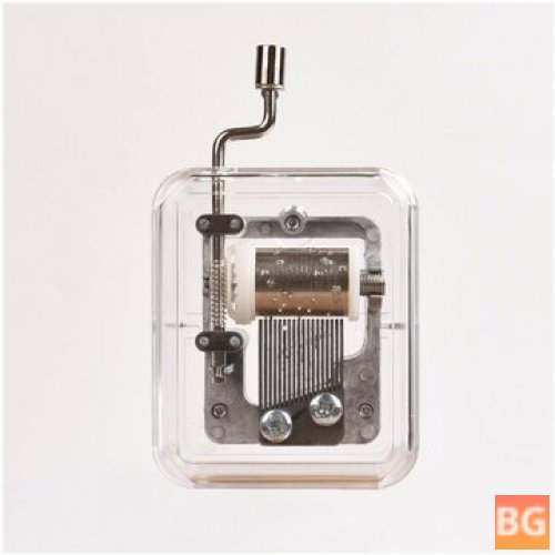 Mini Music Box - Hand-cranking Transparent Acrylic