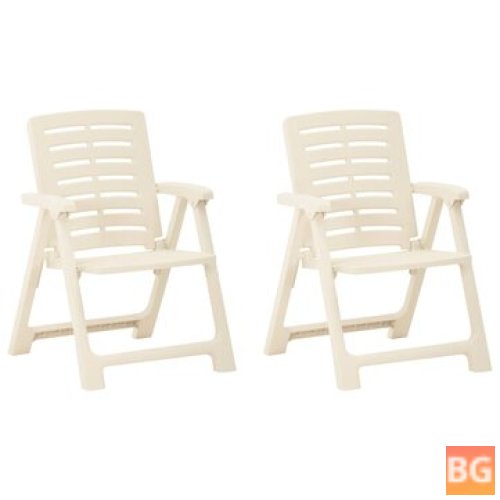 2pc Plastic Garden Chairs