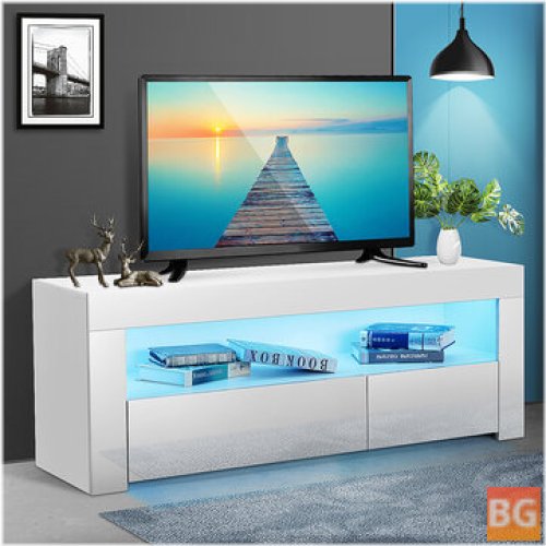 TV Stand with lights and storage - Woodyhome 47