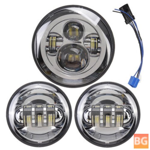 Harley Touring Chrome LED Projector Headlight
