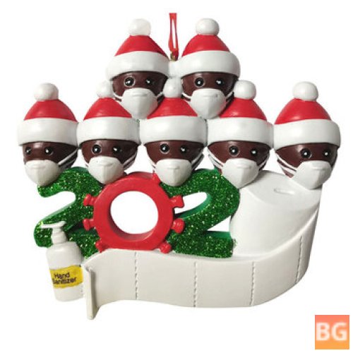 2020 Christmas Figurine ornaments - Santa Claus - Black Snowman - Pendants - Thanksgiving - Home Decorations